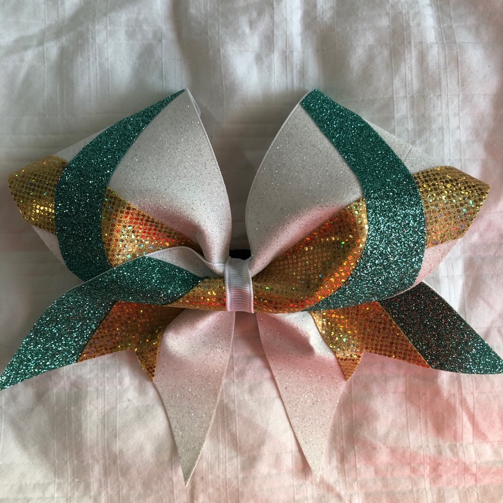 🎀 2/$10 Cheer Competition Bow Glitter Border